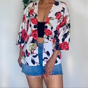 Floral Cardigan Blouse